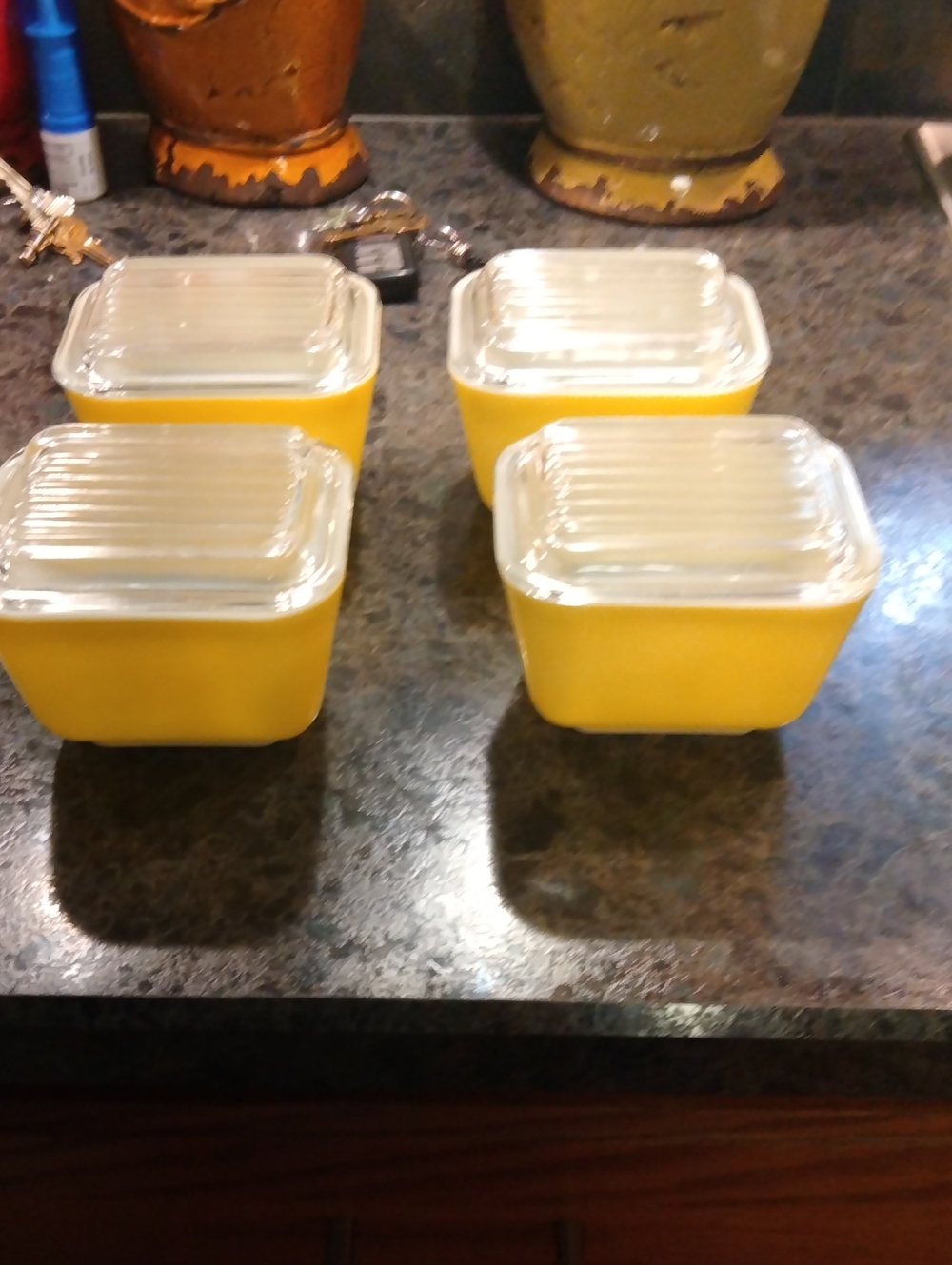 Vintage Pyrex Glass Storage Containers